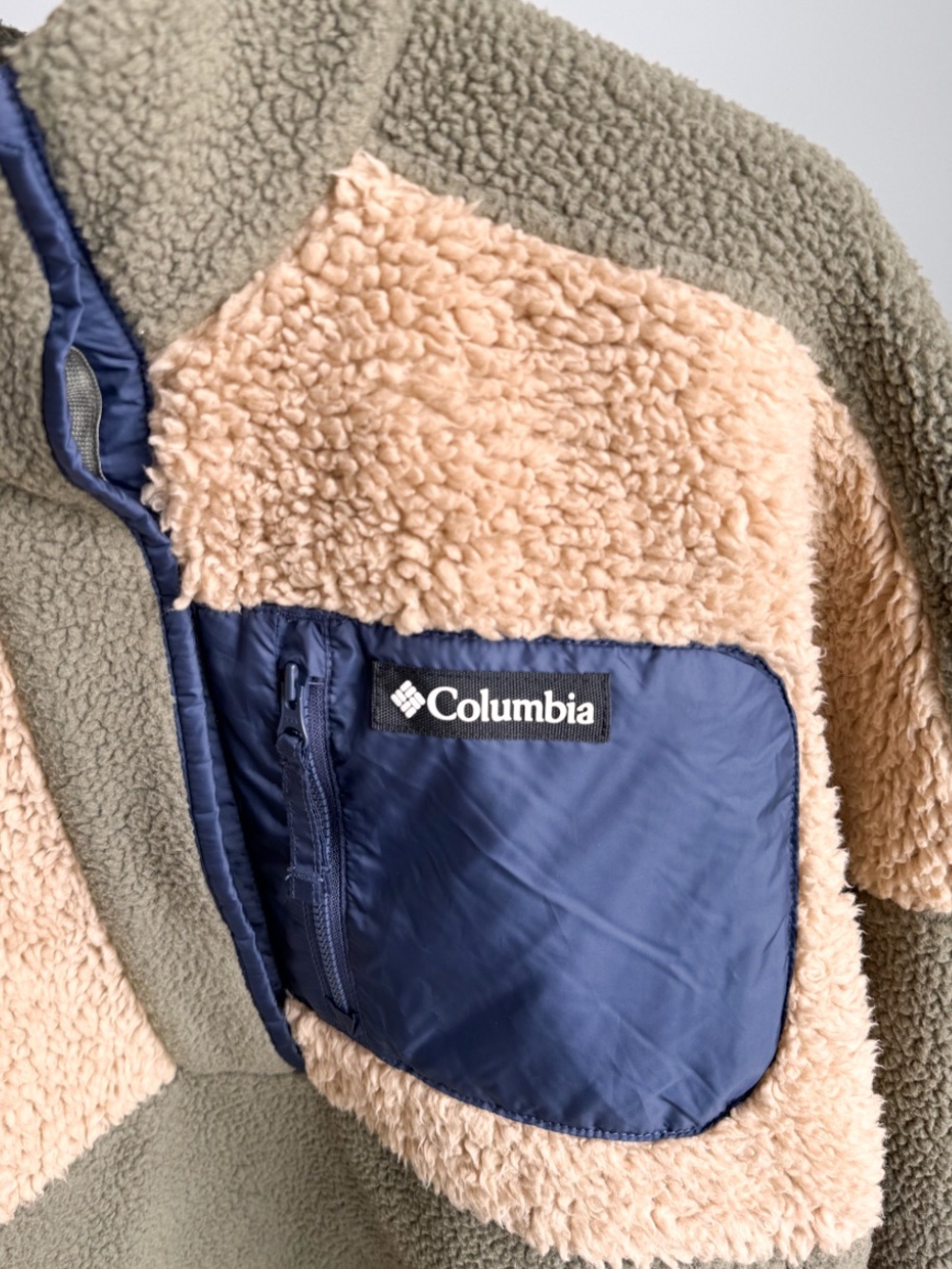 Columbia Lodge Sherpa Fleece Half Snap Pullover XL - Picture 5 of 7